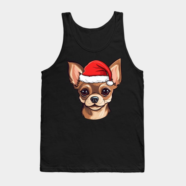 Santa Chihuahua Christmas Puppy Dog Lover Tank Top by Sports Stars ⭐⭐⭐⭐⭐